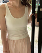 Double U-Neck Tank Top