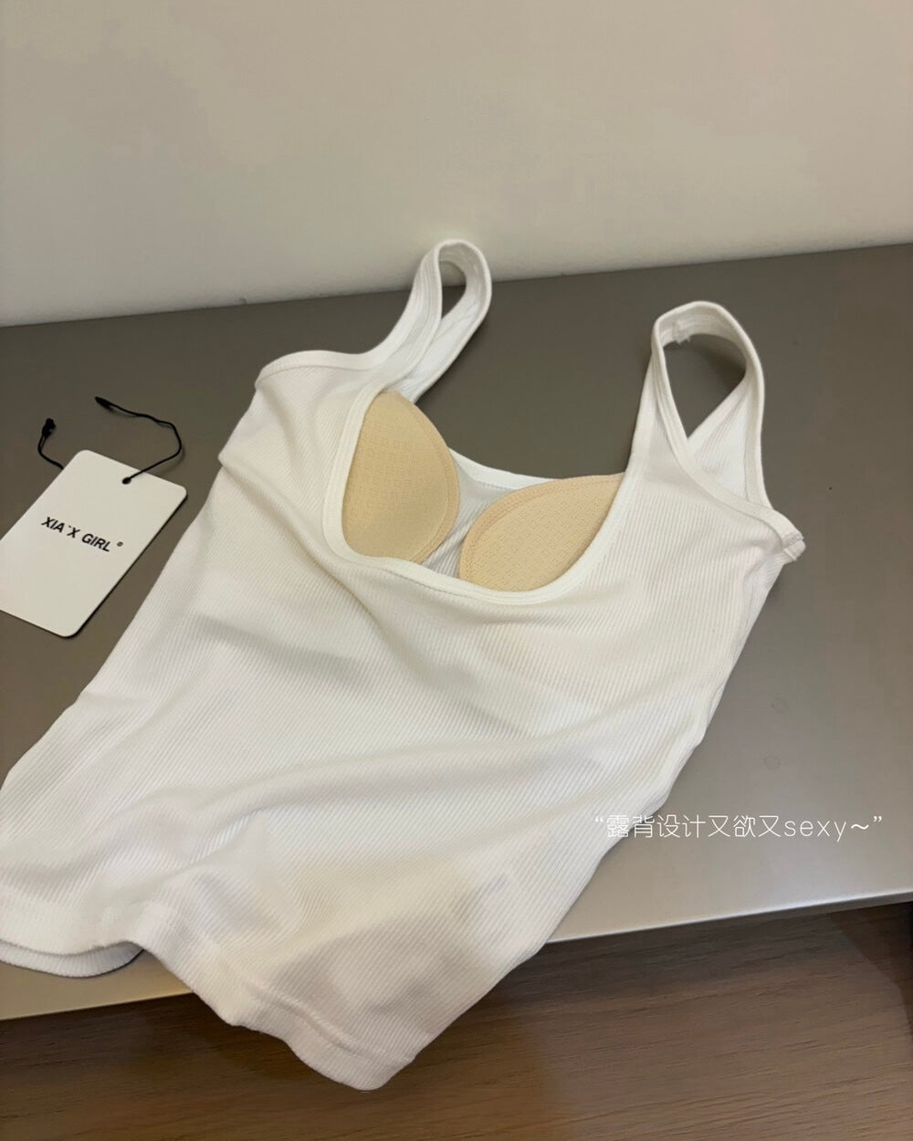 Double U-Neck Tank Top