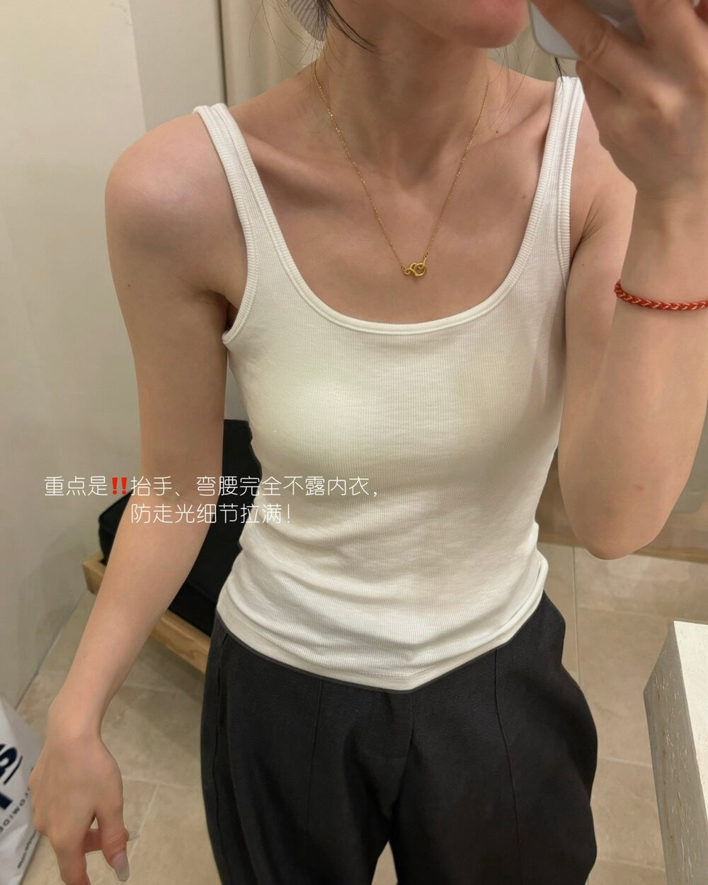 Deep Scoop Back Essential Tank