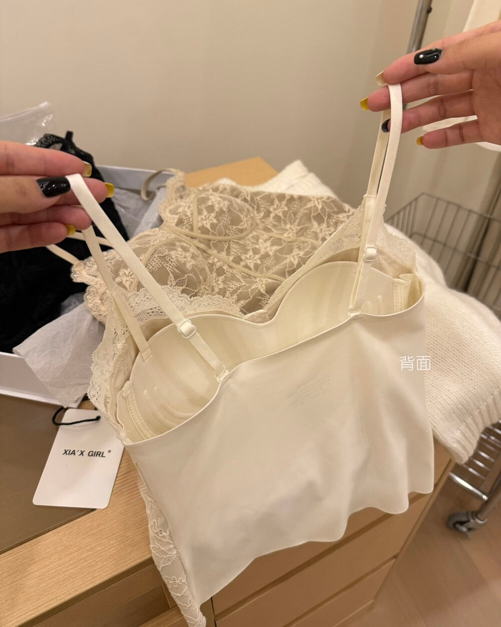 Scalloped Lace Corset Camisole