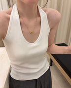 Halter Neck U-Back Essential Tank