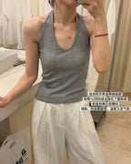 Halter Neck U-Back Essential Tank