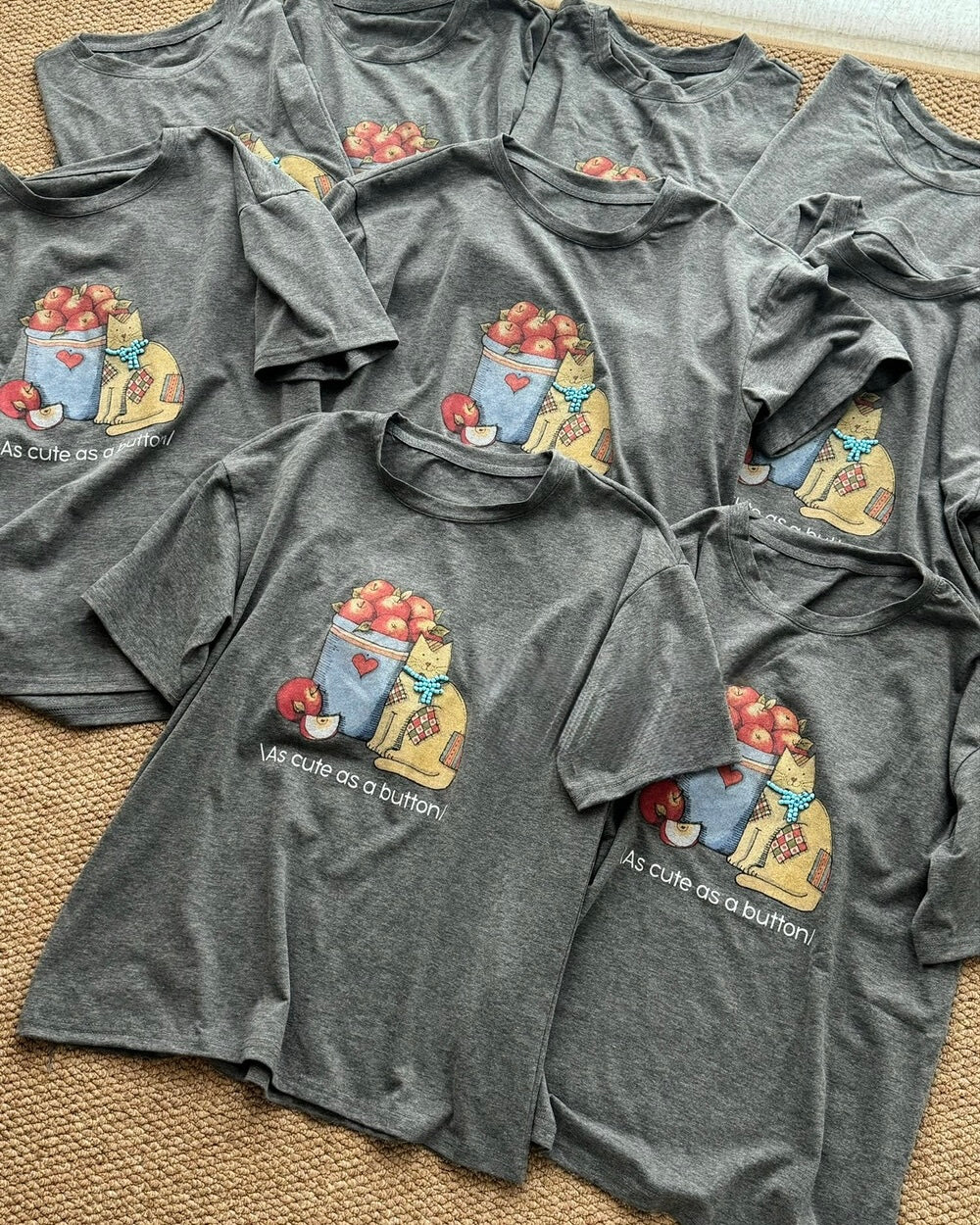 Cat & Apple Graphic Tee