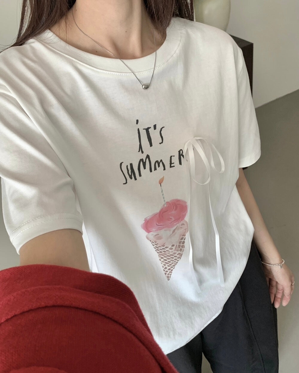 Summer Ice Cream Ribbon Tee