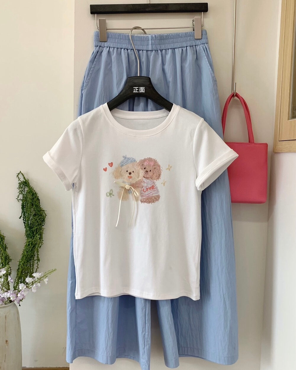 Sweet Poodle Ribbon Tee