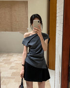 Asymmetric One-Shoulder Tee