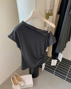 Asymmetric One-Shoulder Tee