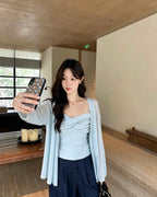 Camisole and Cardigan Knit Set