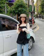 Polka Dot Camisole and Knit Set