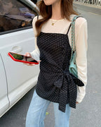 Polka Dot Camisole and Knit Set