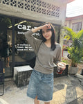 Relaxed V-Neck Knit Top