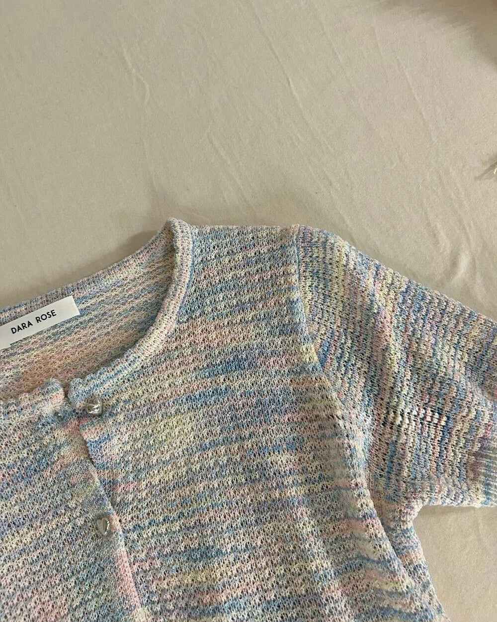 Multicolor Textured Knit Cardigan