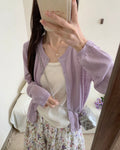 Breathable Fine-Knit Cardigan