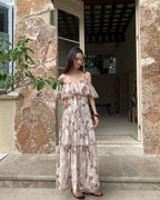 Floral Off-Shoulder Maxi Dress