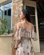 Floral Off-Shoulder Maxi Dress