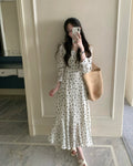 Floral Fishtail Midi Dress