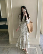Floral Fishtail Midi Dress