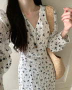 Floral Fishtail Midi Dress