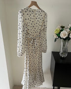 Floral Fishtail Midi Dress