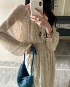 Floral Smocked Midi Dress