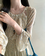 Floral Smocked Midi Dress