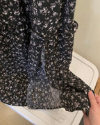 Floral Smocked Slit Dress