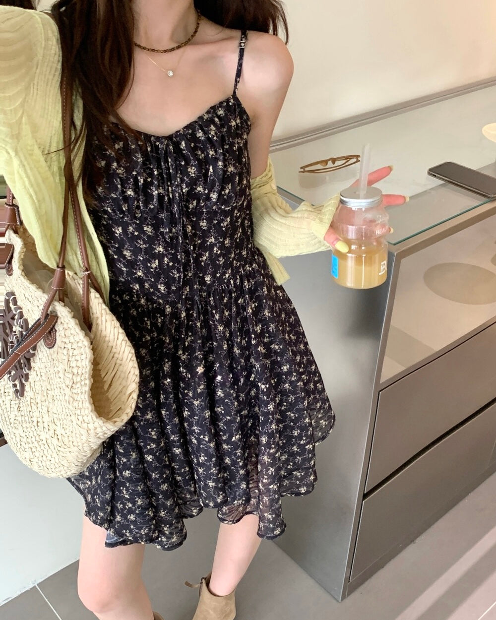 Floral Mini Slip Dress