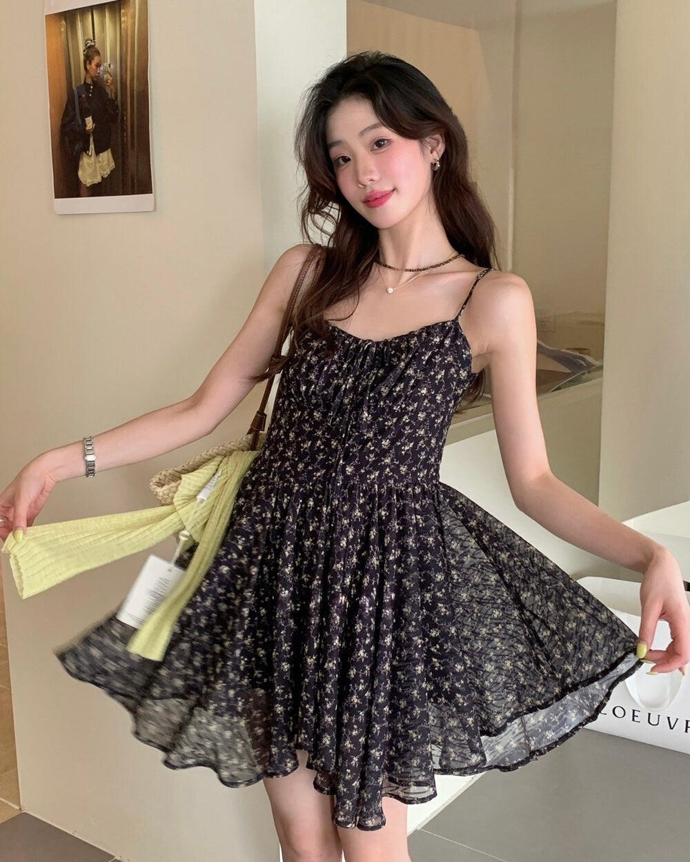 Floral Mini Slip Dress