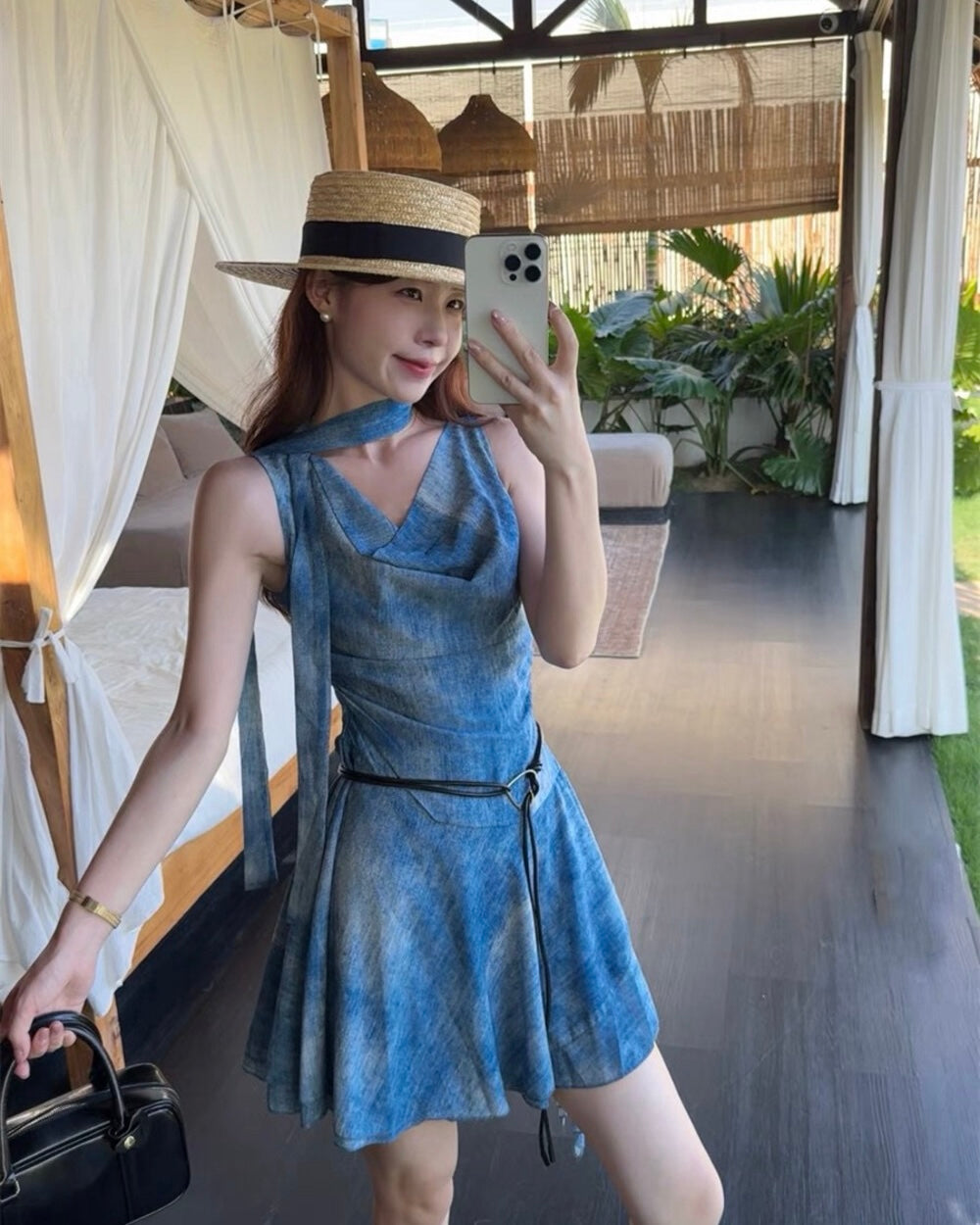 Watercolor Two-Way Mini Dress
