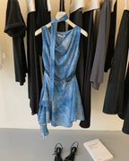 Watercolor Two-Way Mini Dress