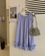 Ruffled Hem Tank Dress