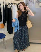 Textured Top & Skirt Set