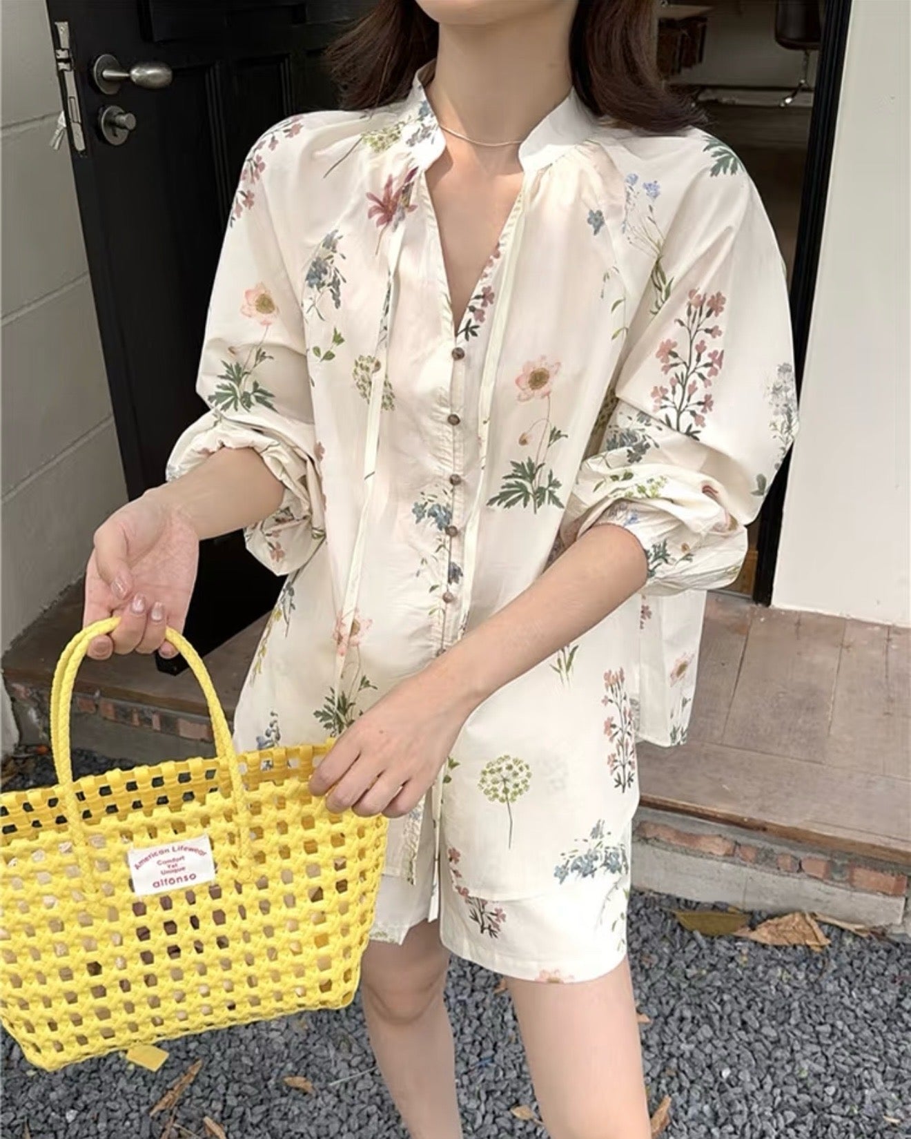 Floral Shirt & Shorts Set